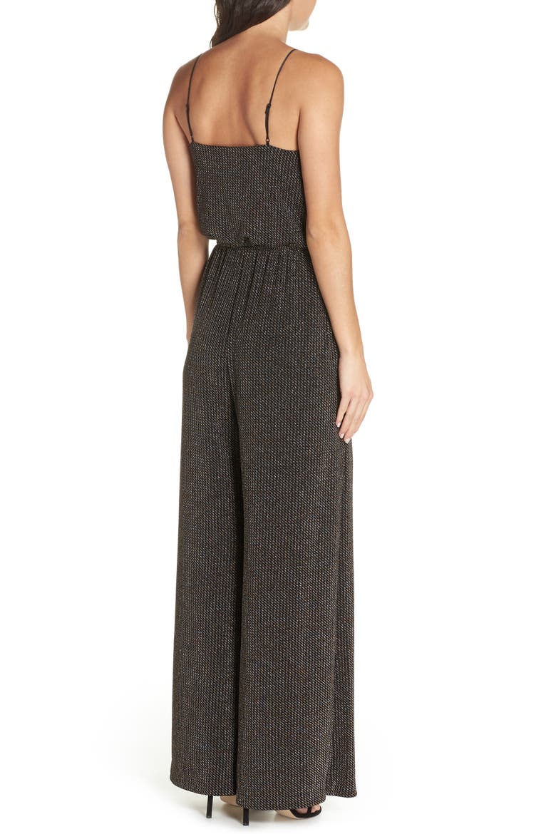 Holiday Metallic Jumpsuit, Alternate, color, SILVER