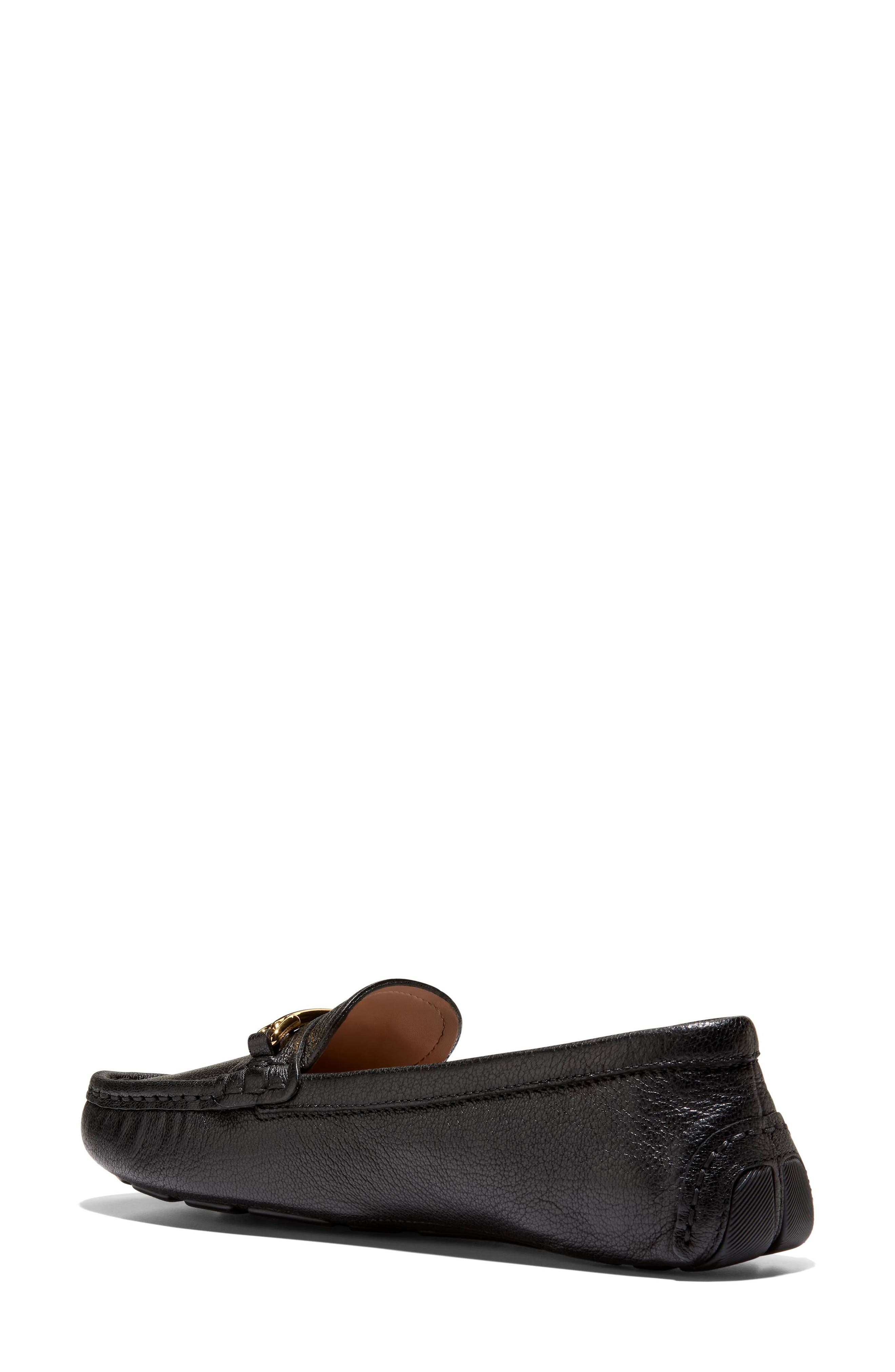 Cole Haan Emeryn Horsebit Driver Loafer, Alternate, color, Black Leather