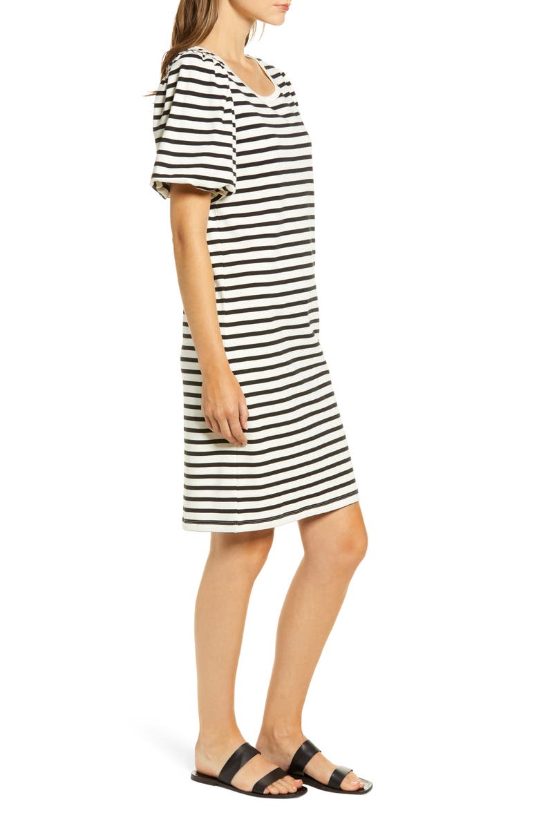 Rachel Parcell Bubble Sleeve T-Shirt Dress, Alternate, color, 