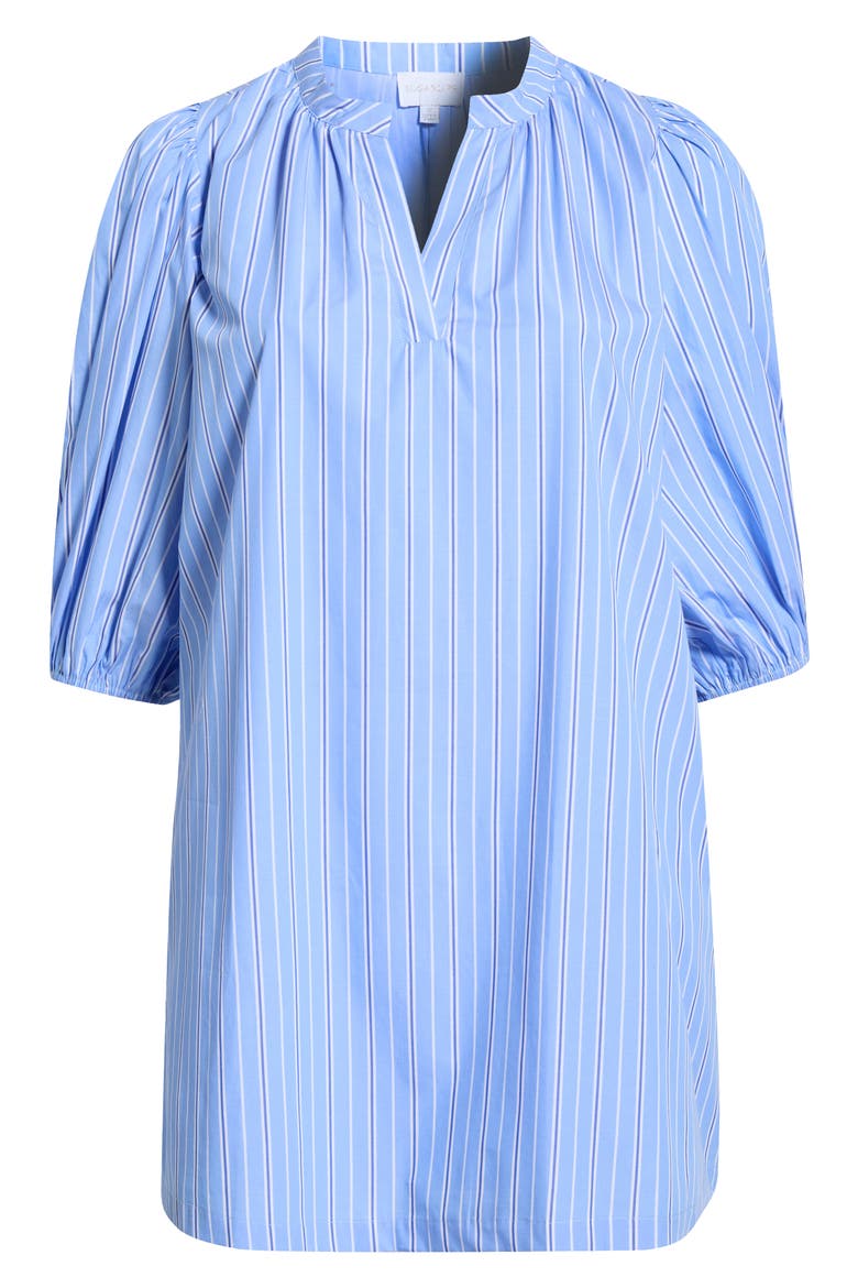 Malaga Victoria Striped Shift Minidress, Alternate, color, BLUE-WHITE