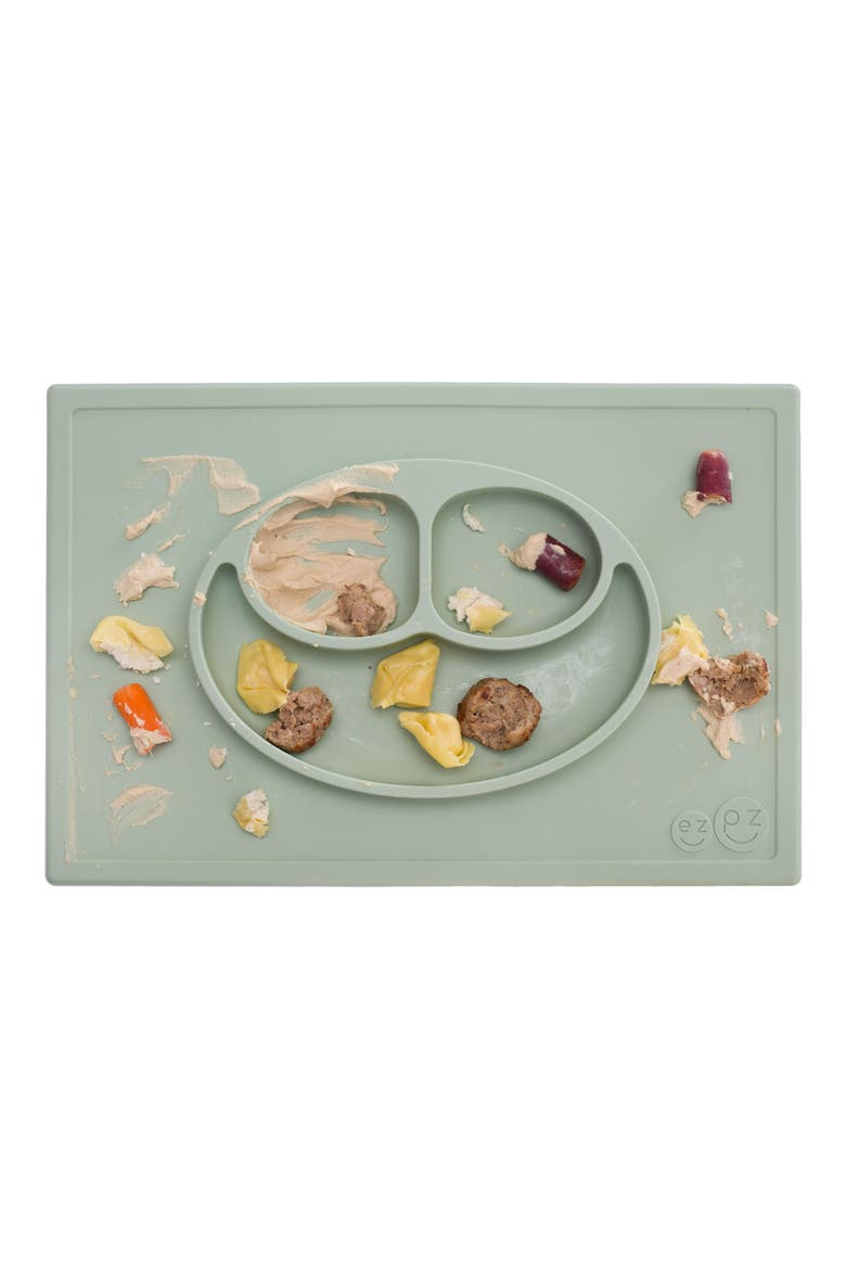'Happy Mat' Silicone Feeding Mat, Alternate, color, SAGE