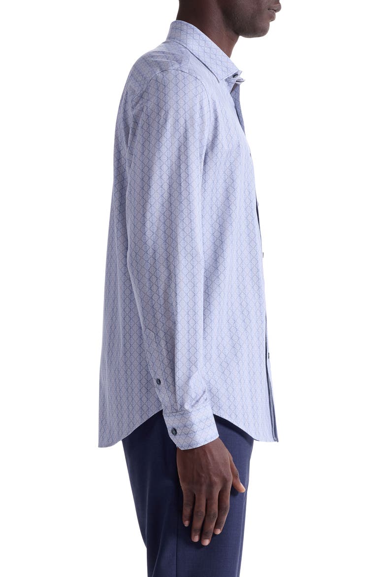 James OoohCotton® Mosaic Print Button-Up Shirt, Alternate, color, SAND