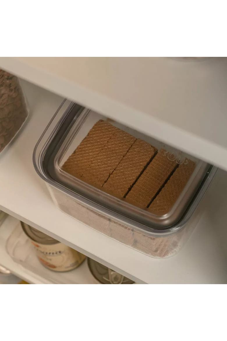 Airtight Clear Stackable Food Storage Container Set with Leak Proof Lid, Alternate, color, Clear