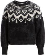 Nordstrom Brushed Cashmere Fair Isle Sweater