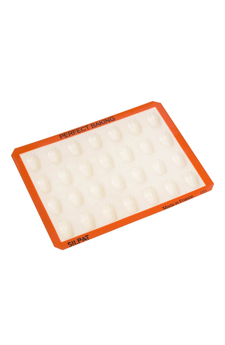 Silpat Perfect Non-Stick Mini Madeleine Mold, Alternate, color, Orange