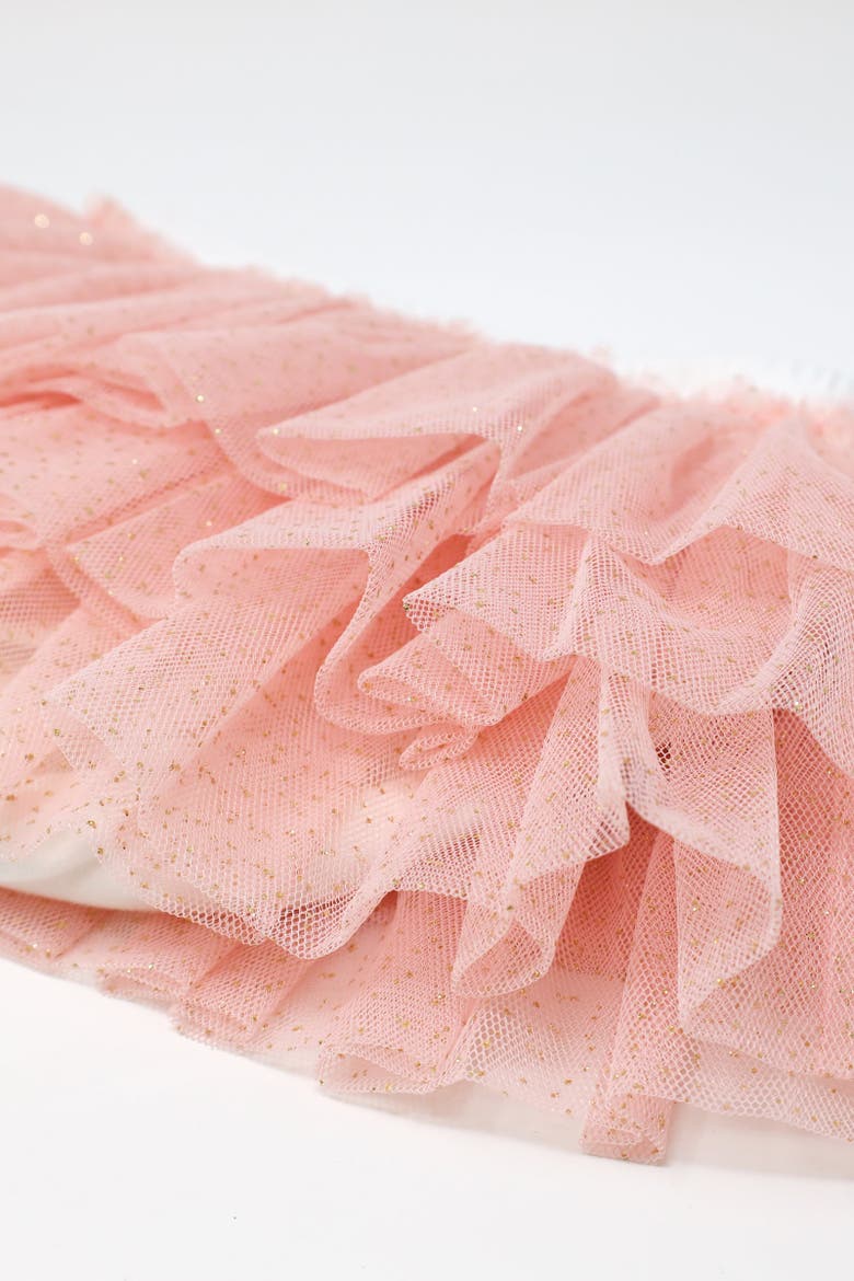 Layered Frill Tutu Tushie, Alternate, color, Pale Pink/Gold