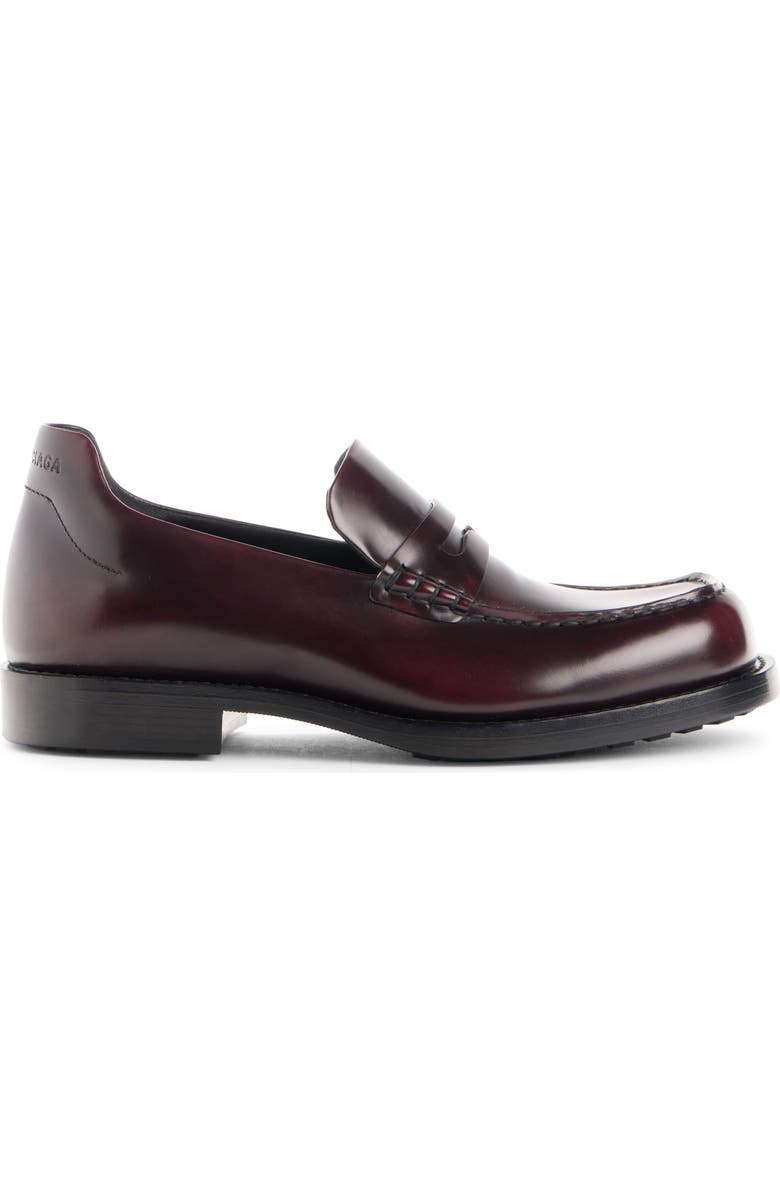 Balenciaga B Logo Comfy Loafer, Alternate, color, Burgundy Lacquer