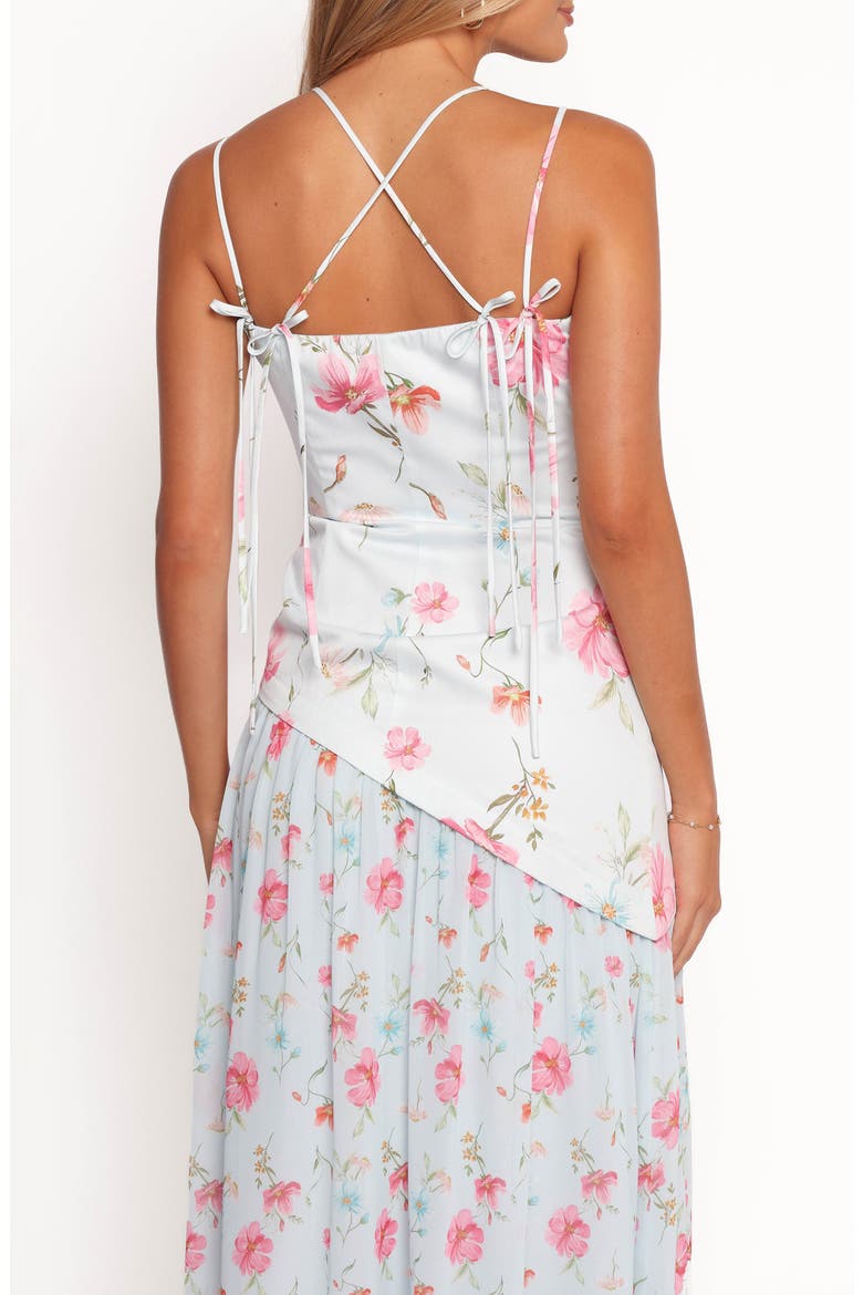 Renata Floral Strappy Maxi Dress, Alternate, color, BLUE FLORAL