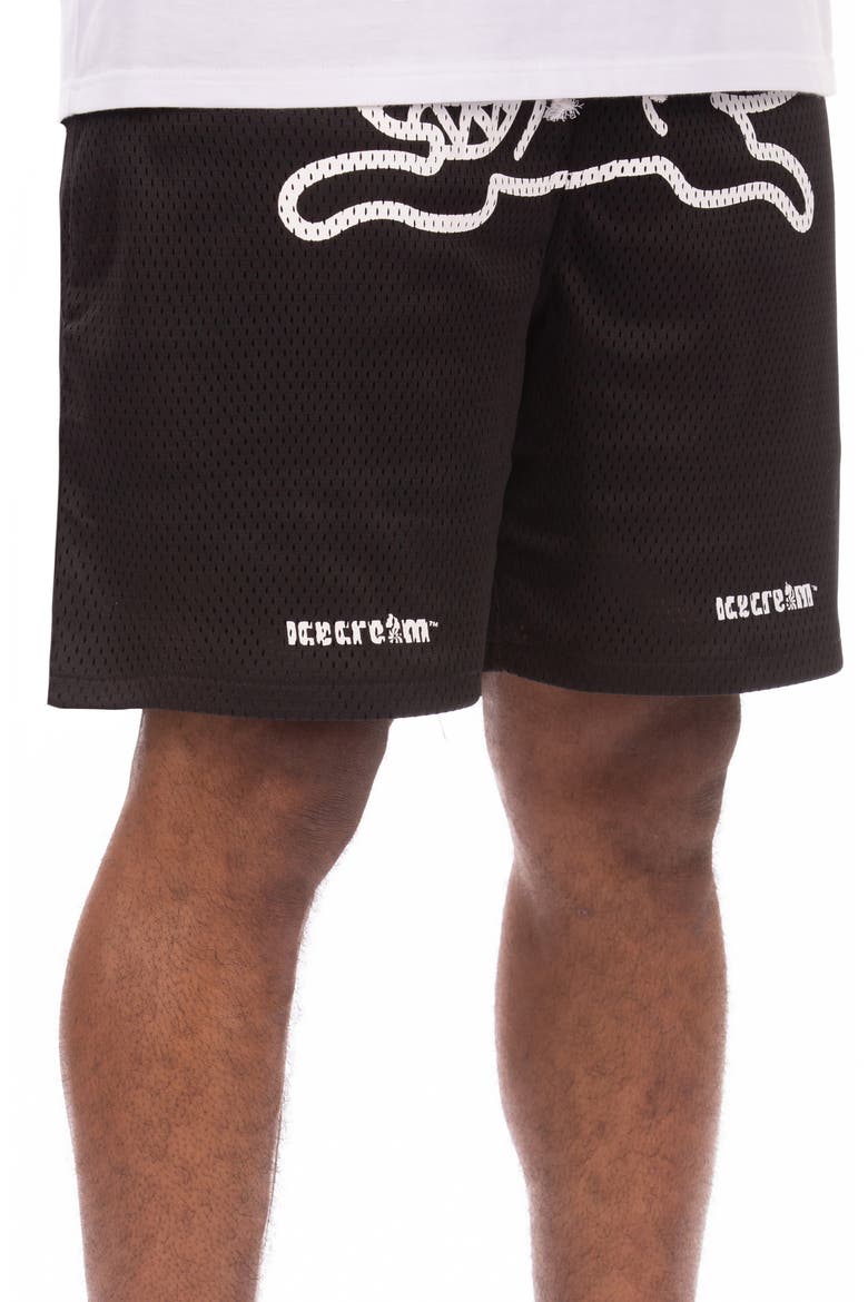 Slurpee Mesh Shorts, Alternate, color, BLACK