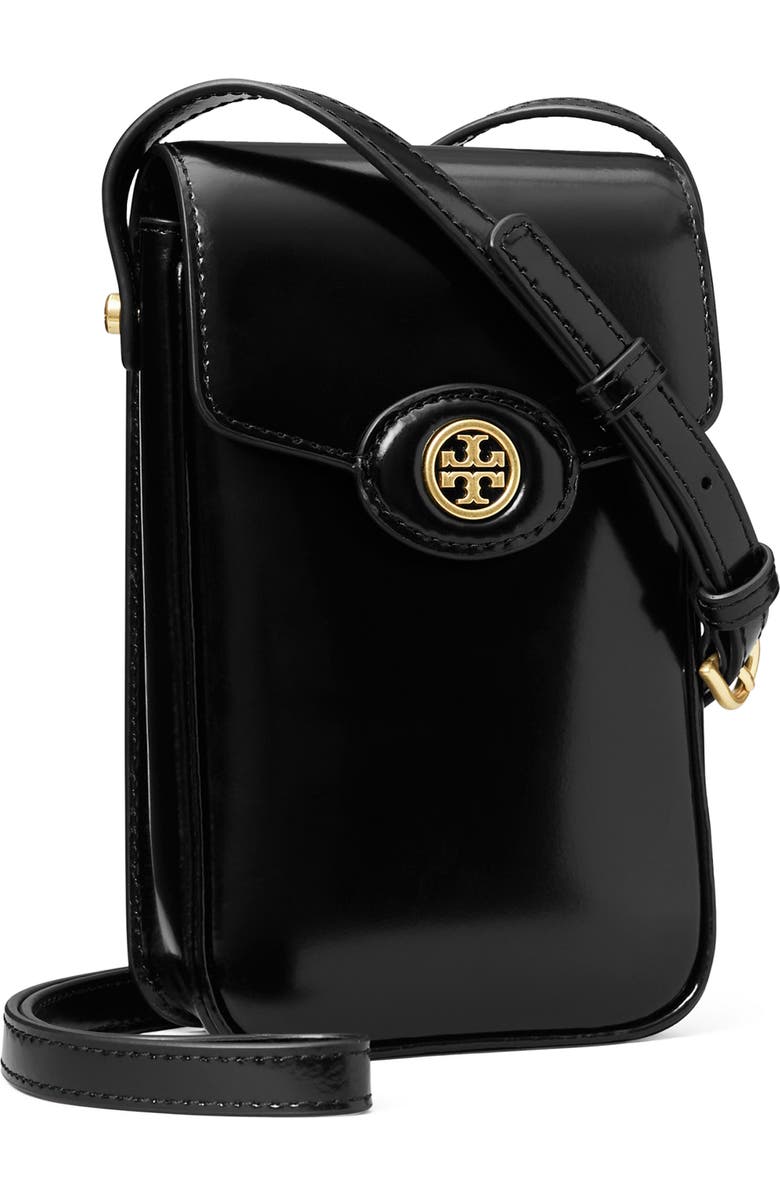 Tory Burch Robinson Spazzolato Leather Phone Crossbody Bag, Alternate, color,