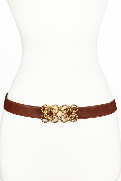 Torchon Rope Buckle Leather Belt