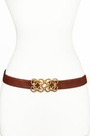 Raina Belts Torchon Rope Buckle Leather Belt
