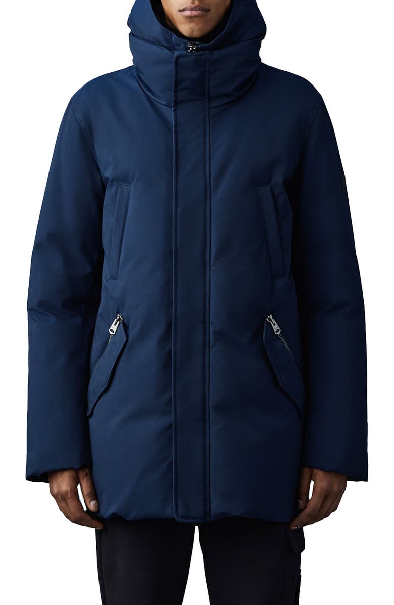 Mackage Edward Water Repellent Down Parka with Removable Bib, Main, color, 