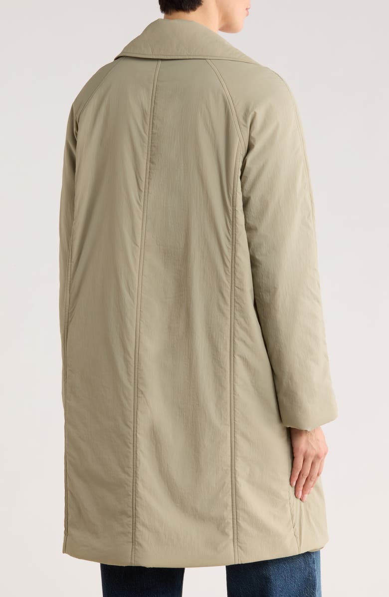 Bernardo Cloudweight Longline Coat, Alternate, color, Olive Stone