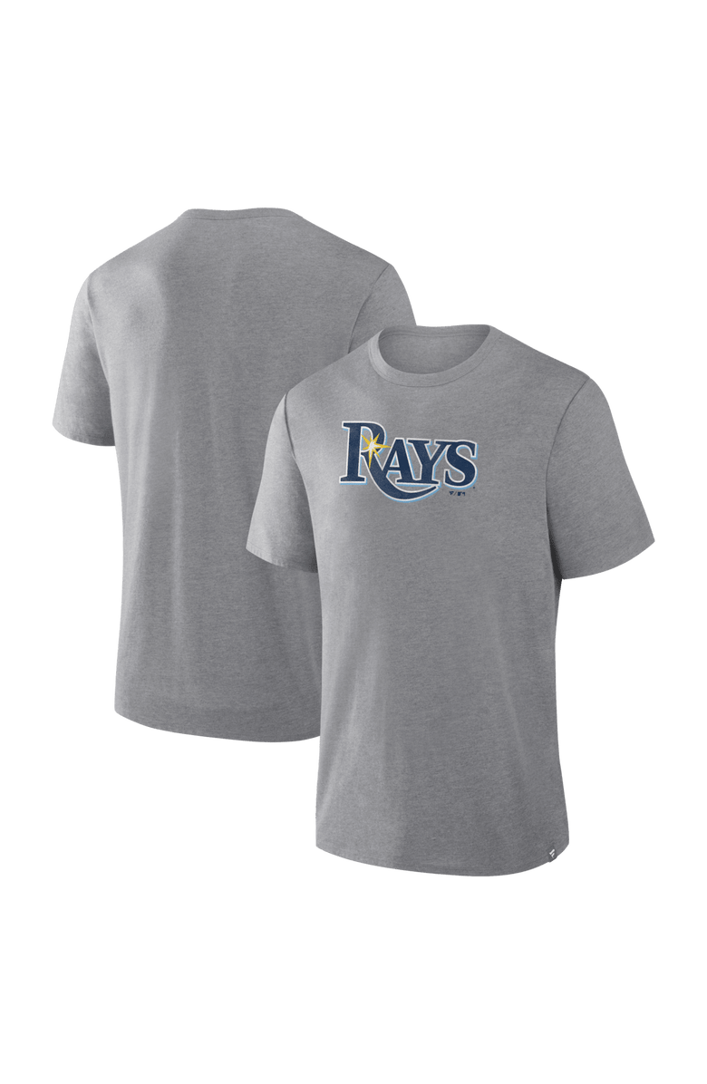 FANATICS Men's Fanatics Heather Gray Tampa Bay Rays Play Tribute Tri-Blend T-Shirt, Main, color, Heather Gray