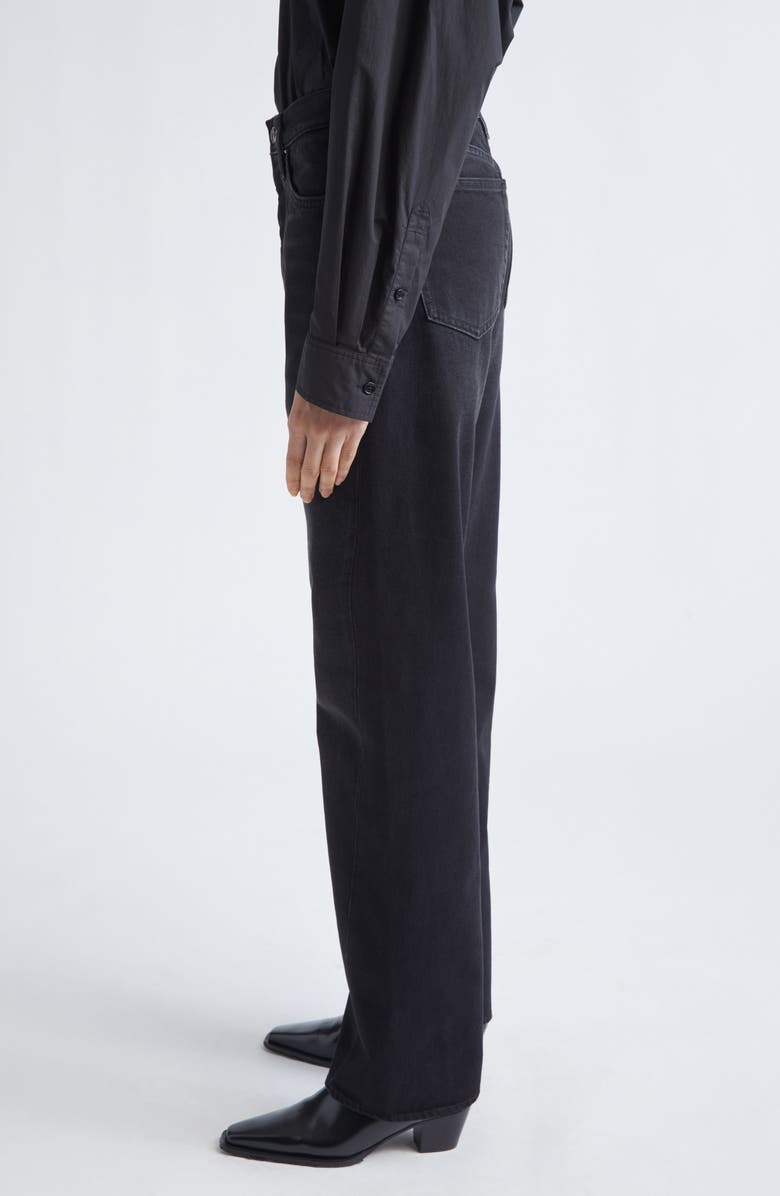 TOTEME Twisted Seam Organic Cotton Jeans, Alternate, color, Faded Black