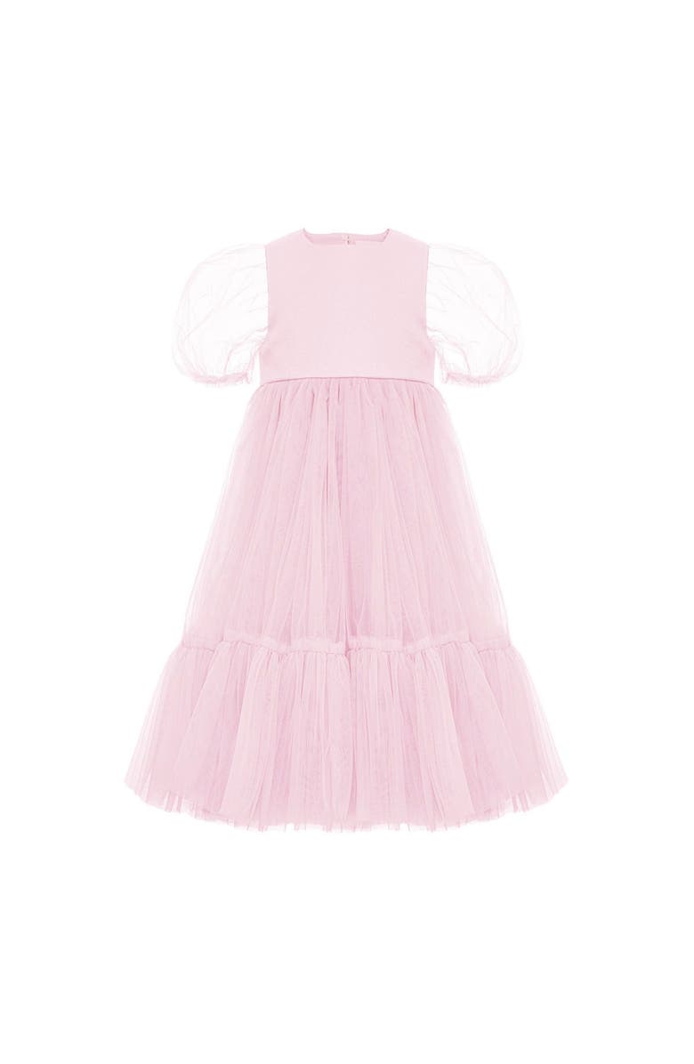 Mini Celebrities Princess Maxi Tulle Dress, Alternate, color, Pink Rose