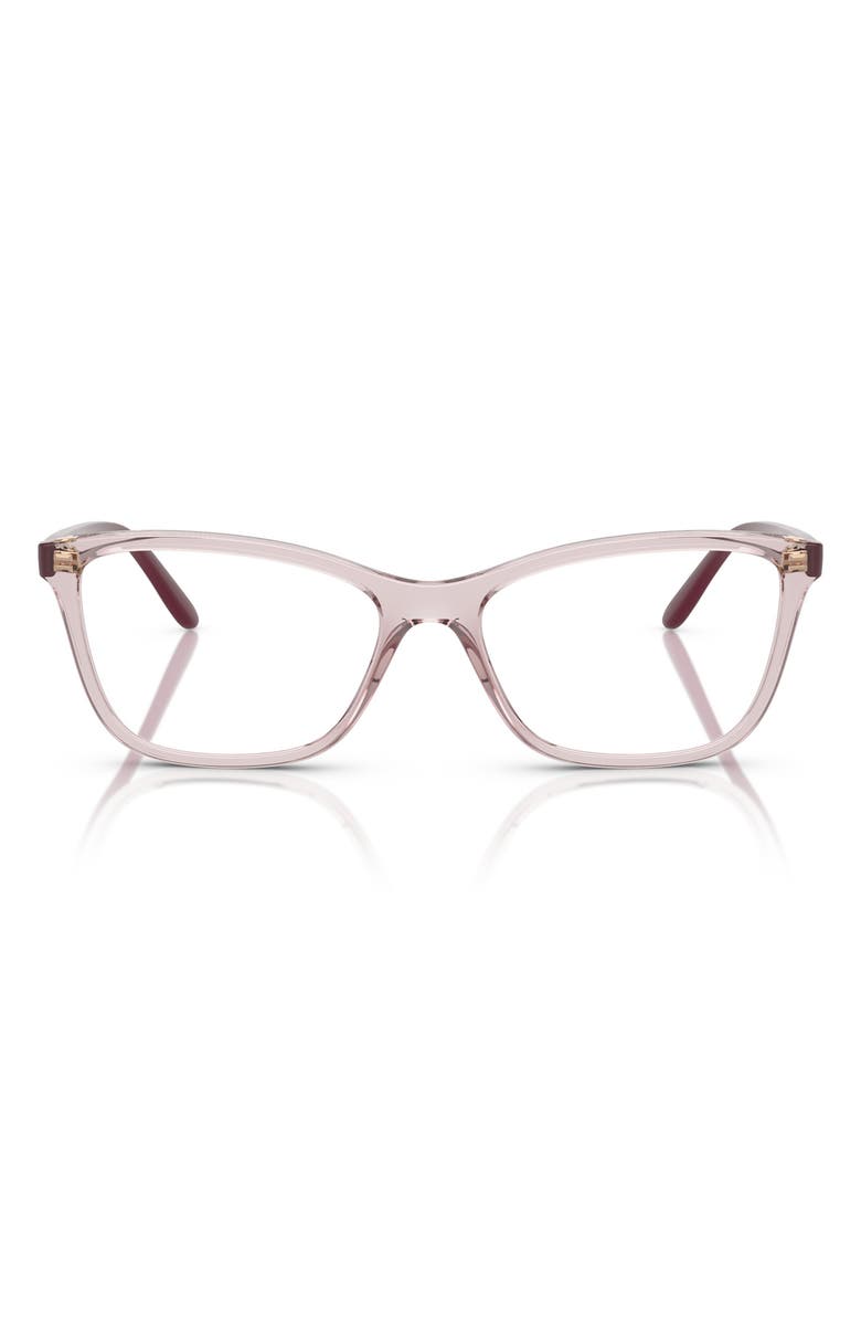 VOGUE 52mm Butterfly Optical Glasses, Main, color, Trans Pink