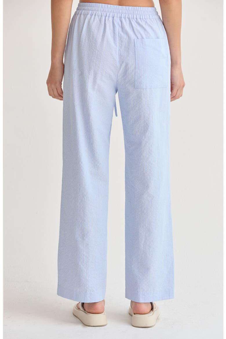 Textured Striped Drawstring Pants, Alternate, color, Light Blue
