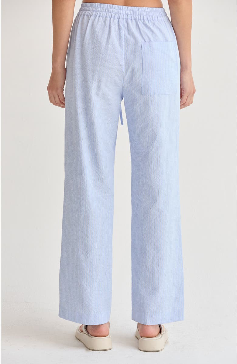 CRESCENT Textured Striped Drawstring Pants, Alternate, color, Light Blue