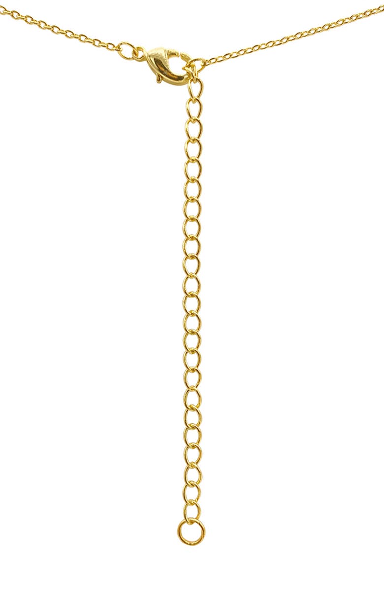 ADORNIA FINE 14K Yellow Gold Plated Sterling Silver Birthstone Pendant Necklace, Alternate, color, Gold - Garnet - January