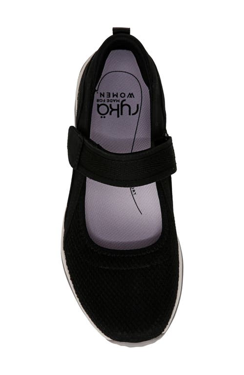 Ryka Rykä Echo Knit Mary Jane Sneaker In Black