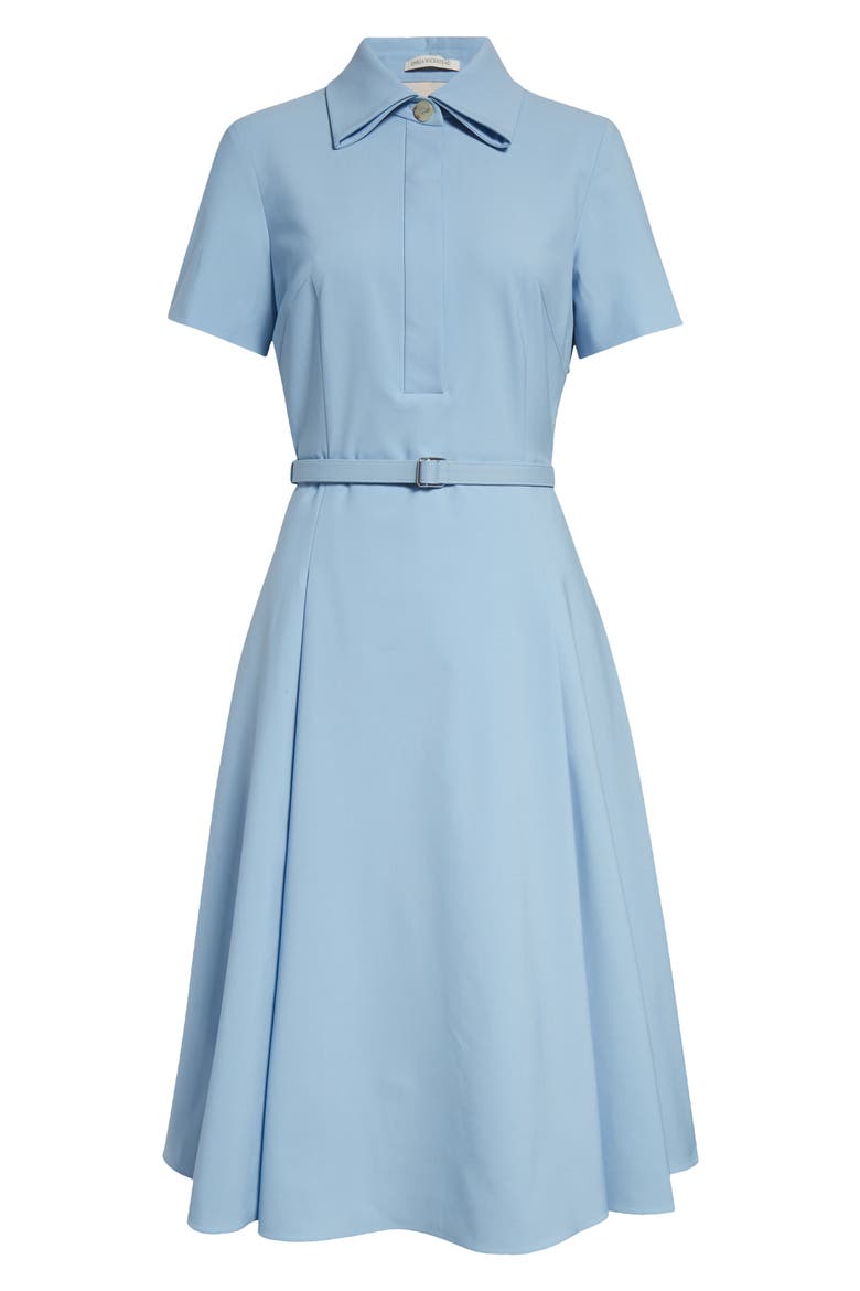 Iwona Belted Midi Shirtdress, Alternate, color, BLUE