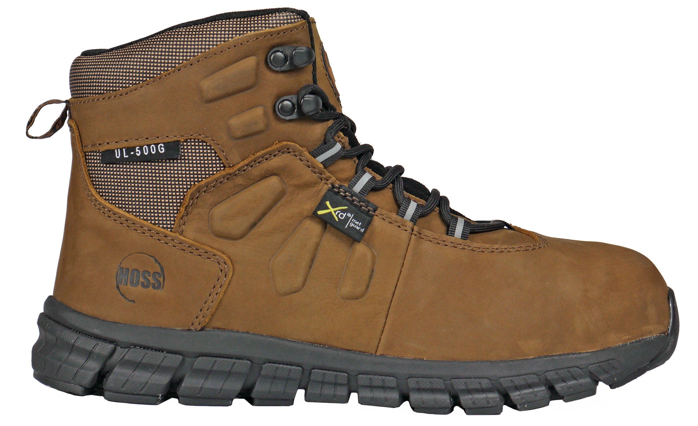 Hoss Boot Company HOSS Tikaboo Composite Toe Met Guard Work Shoe, Alternate, color, Brown
