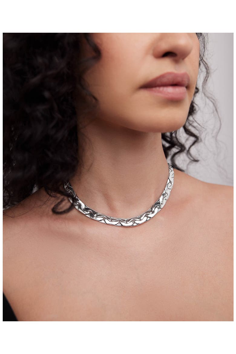 Tribeca Chain Necklace (Nordstrom Exclusive), Alternate, color, SILVER