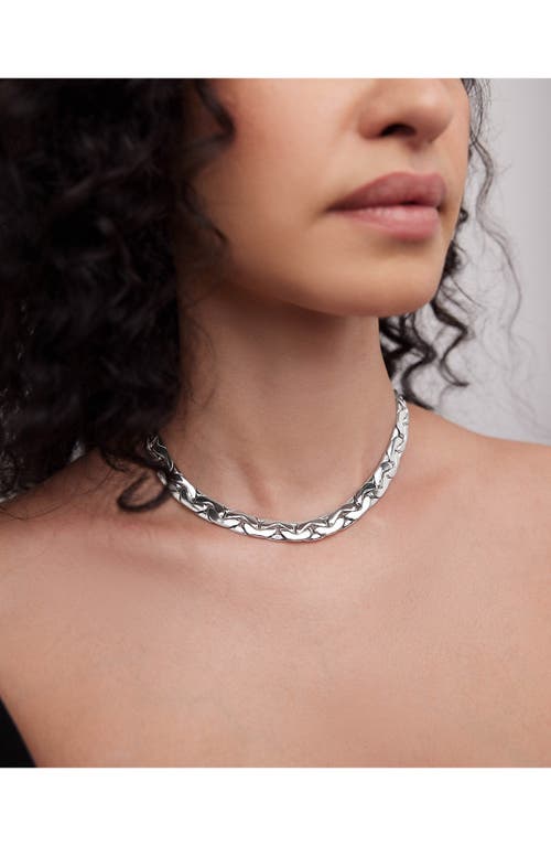 Jennifer Fisher Tribeca Chain-link Necklace In Silver