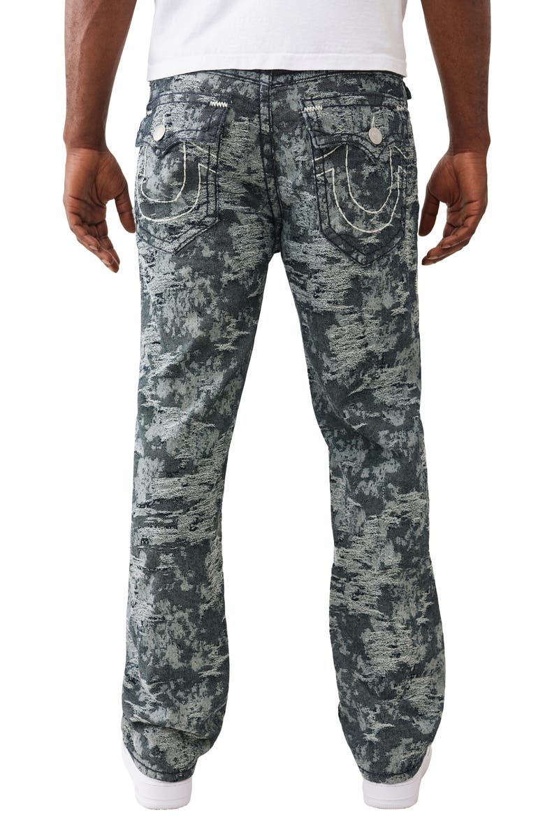 True Religion Bobby Super-T Flap Jacquard Baggy Jeans, Alternate, color, Midnight Rider Dark Wash