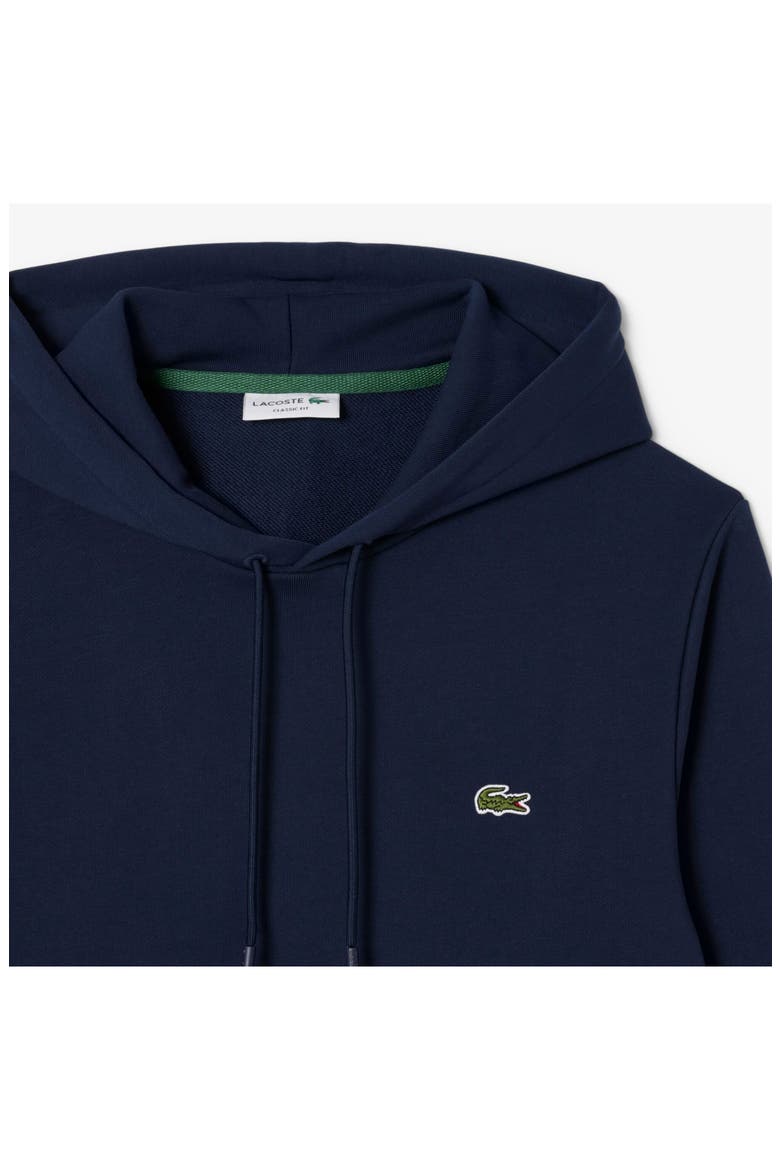 Lightweight Cotton Fleece Pullover Hoodie, Alternate, color, NAVY BLUE