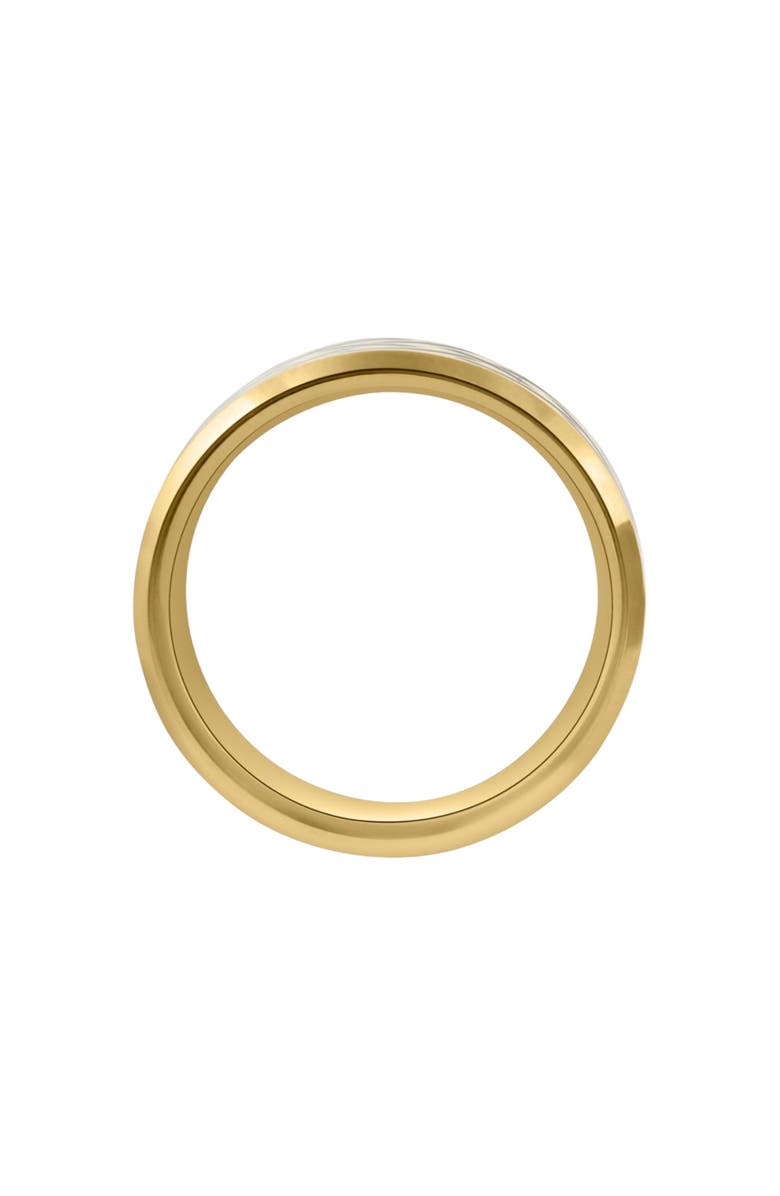 Bliss Diamond Men's Gold Plated Tungsten Ring Celtic Laser 8mm Wedding Band, Alternate, color,