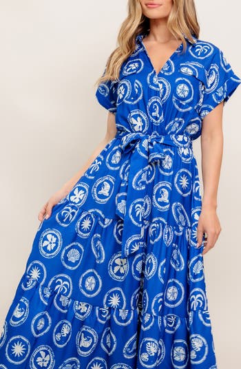 Surplice Neck Midi Dress