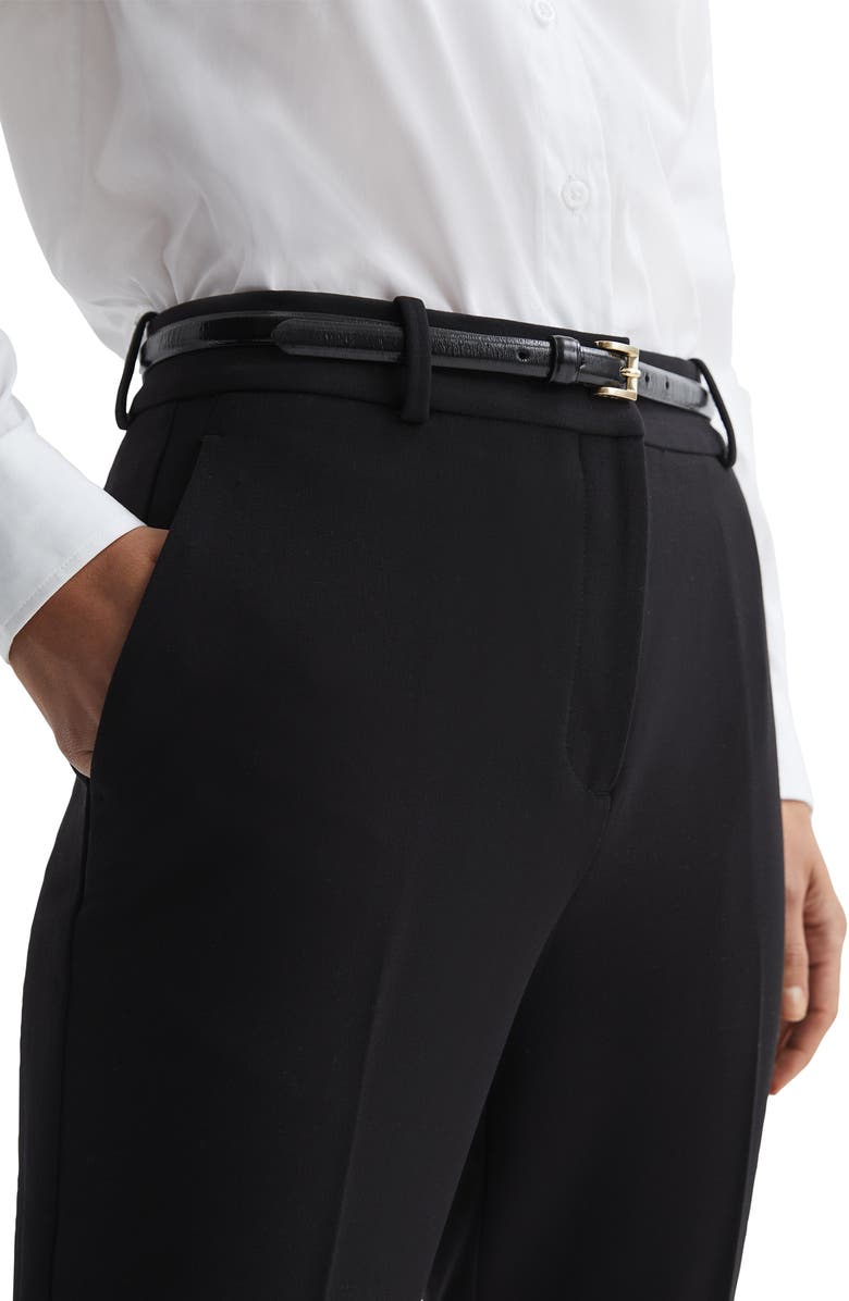 Reiss Gabi Slim Fit Pants, Alternate, color, Black