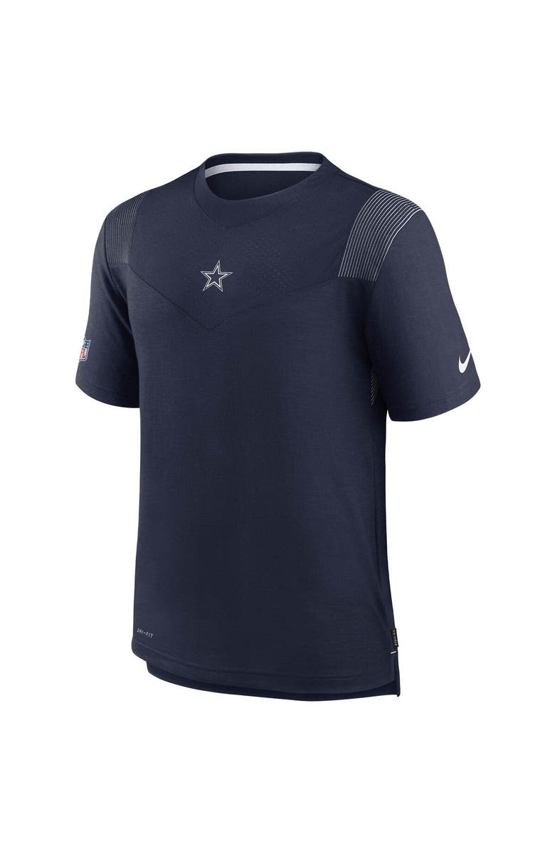 Nike Men's Nike Navy Dallas Cowboys Sideline Player UV Performance T-Shirt, Alternate, color, Navy