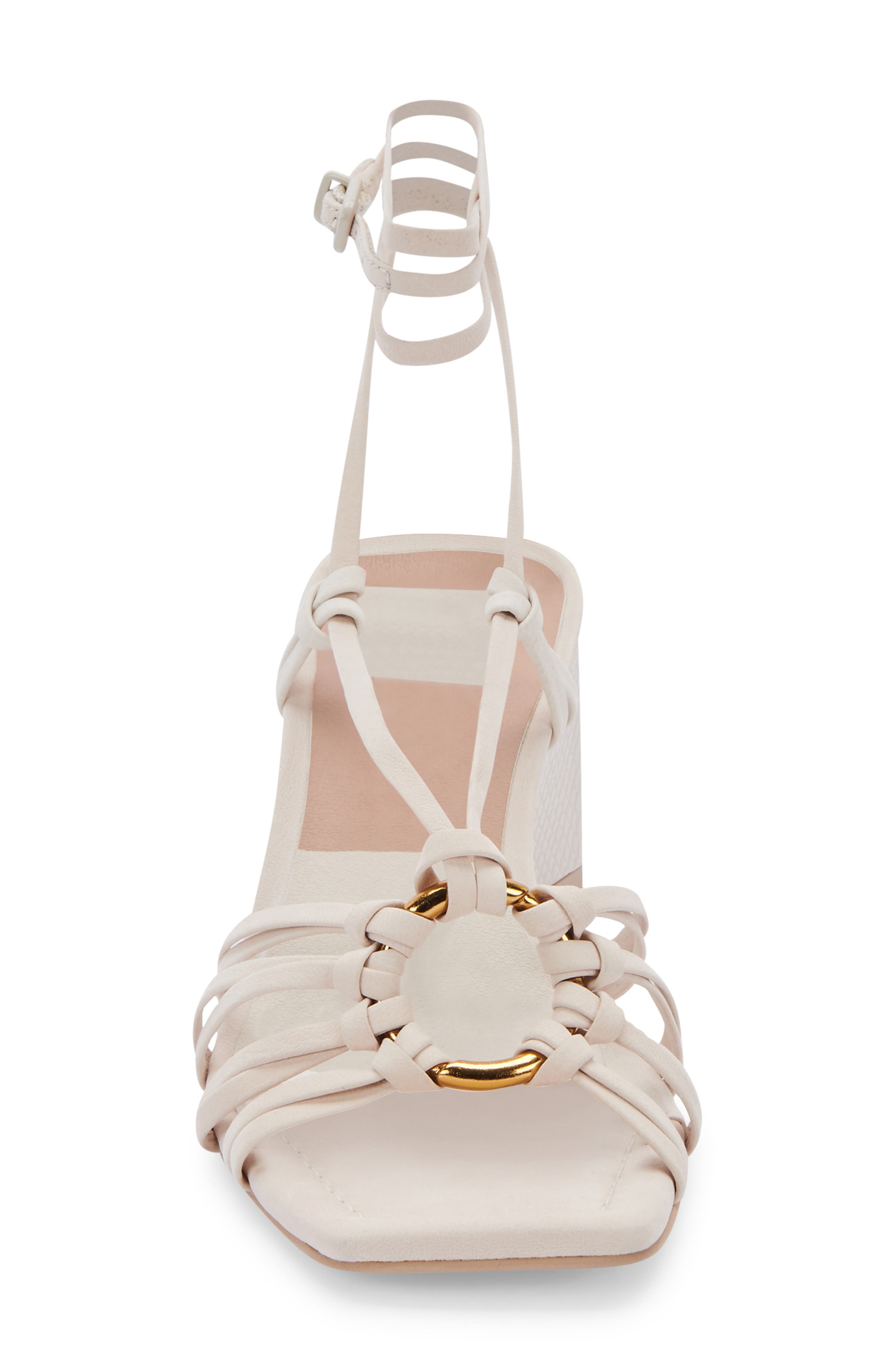 Kash Strappy Sandal, Alternate, color, IVORY NUBUCK