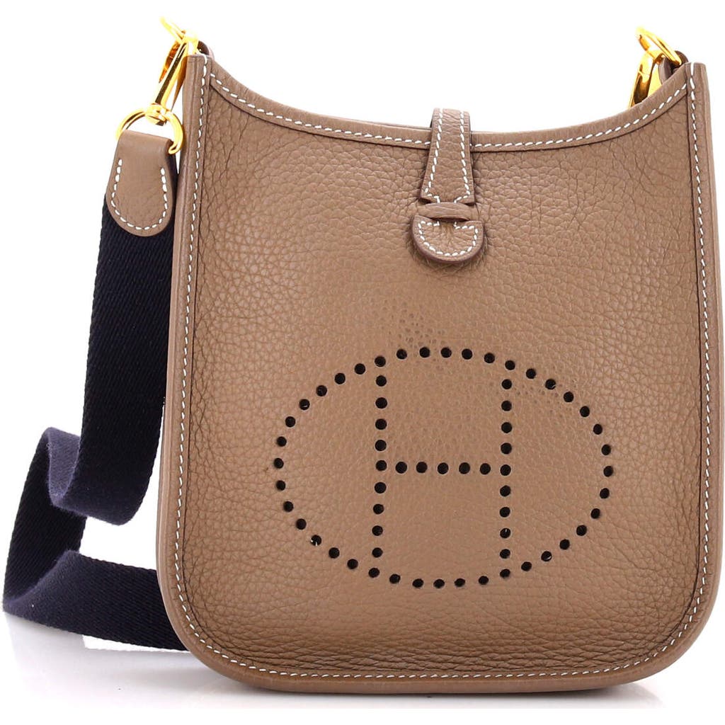 Pre-owned Hermes Hermes Evelyne Bag Gen Iii Clemence Tpm In Brown