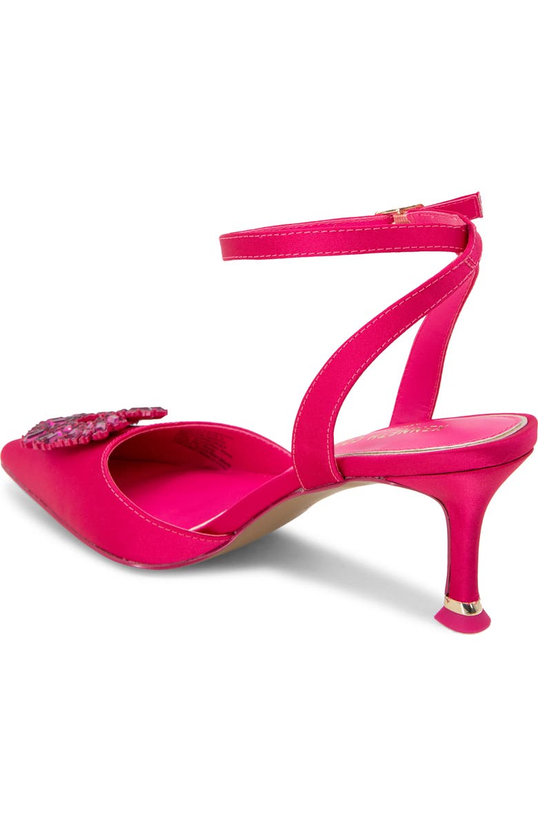 Kenneth Cole New York Umi Starburst Ankle Strap Pointed Toe Pump, Alternate, color, Hot Pink