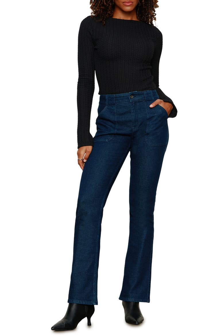 Hayden Utility Bootcut Jeans, Alternate, color, PLOT TWIST BLUE