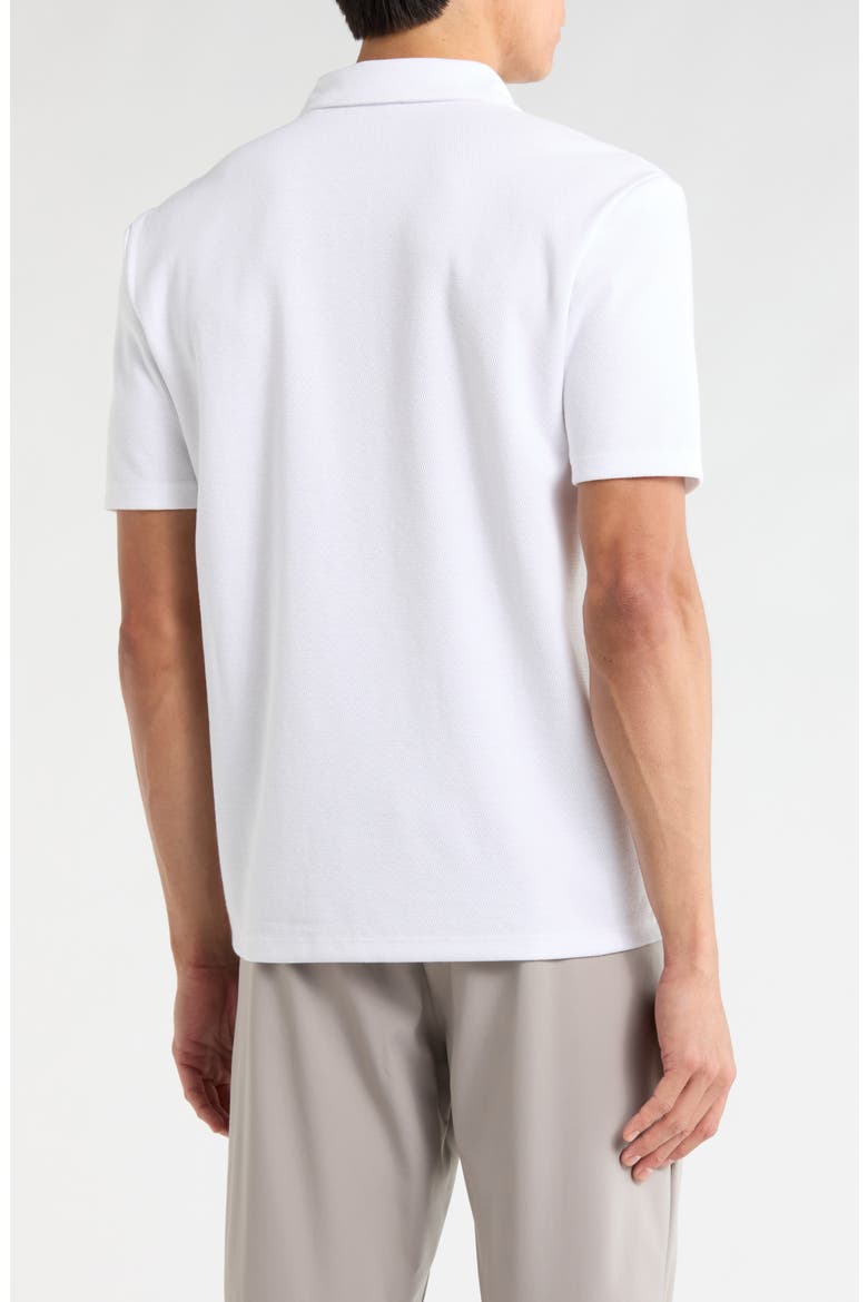 Johnny Collar Piqué Polo, Alternate, color, OPTIC WHITE