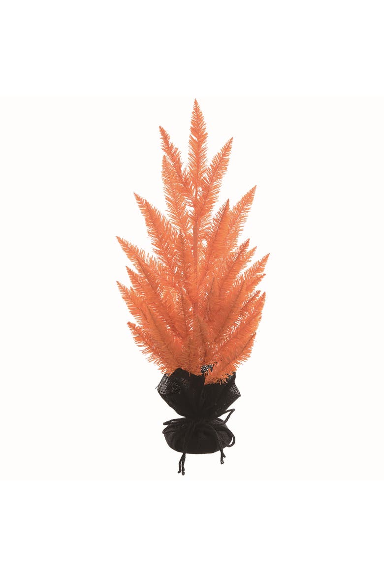 Artificial Orange Halloween Vibrant Tree with Stand, Main, color, Orange