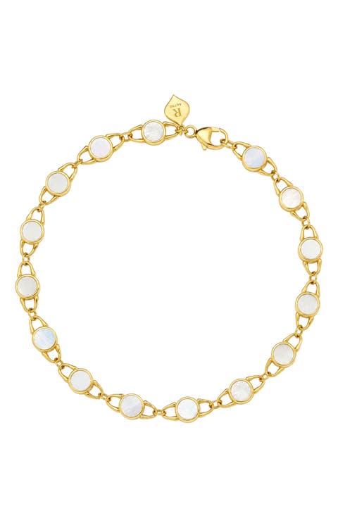 TreasureLocks 18k Gold Mother of Pearl Bracelet