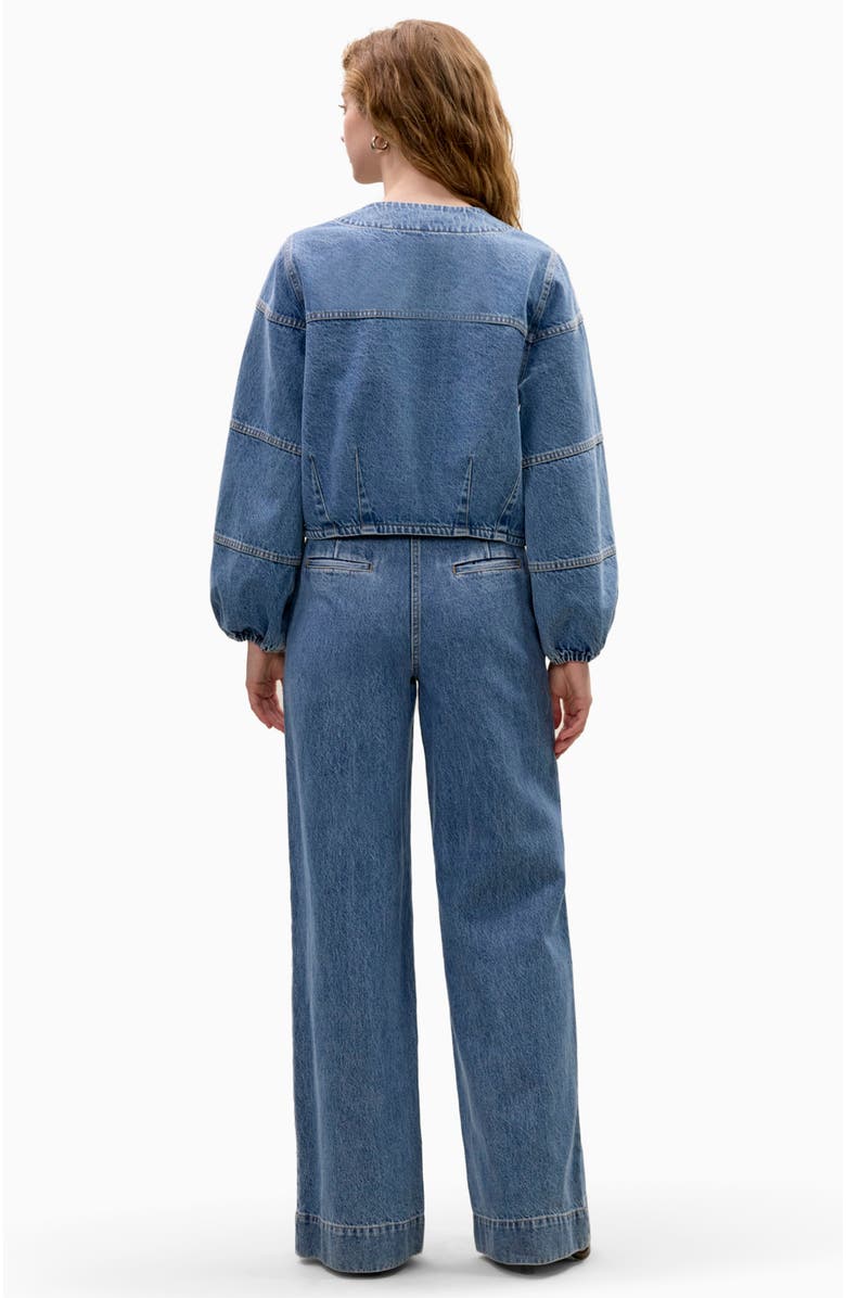 Rebecca Taylor Dax Denim Jacket, Alternate, color, Dax Wash