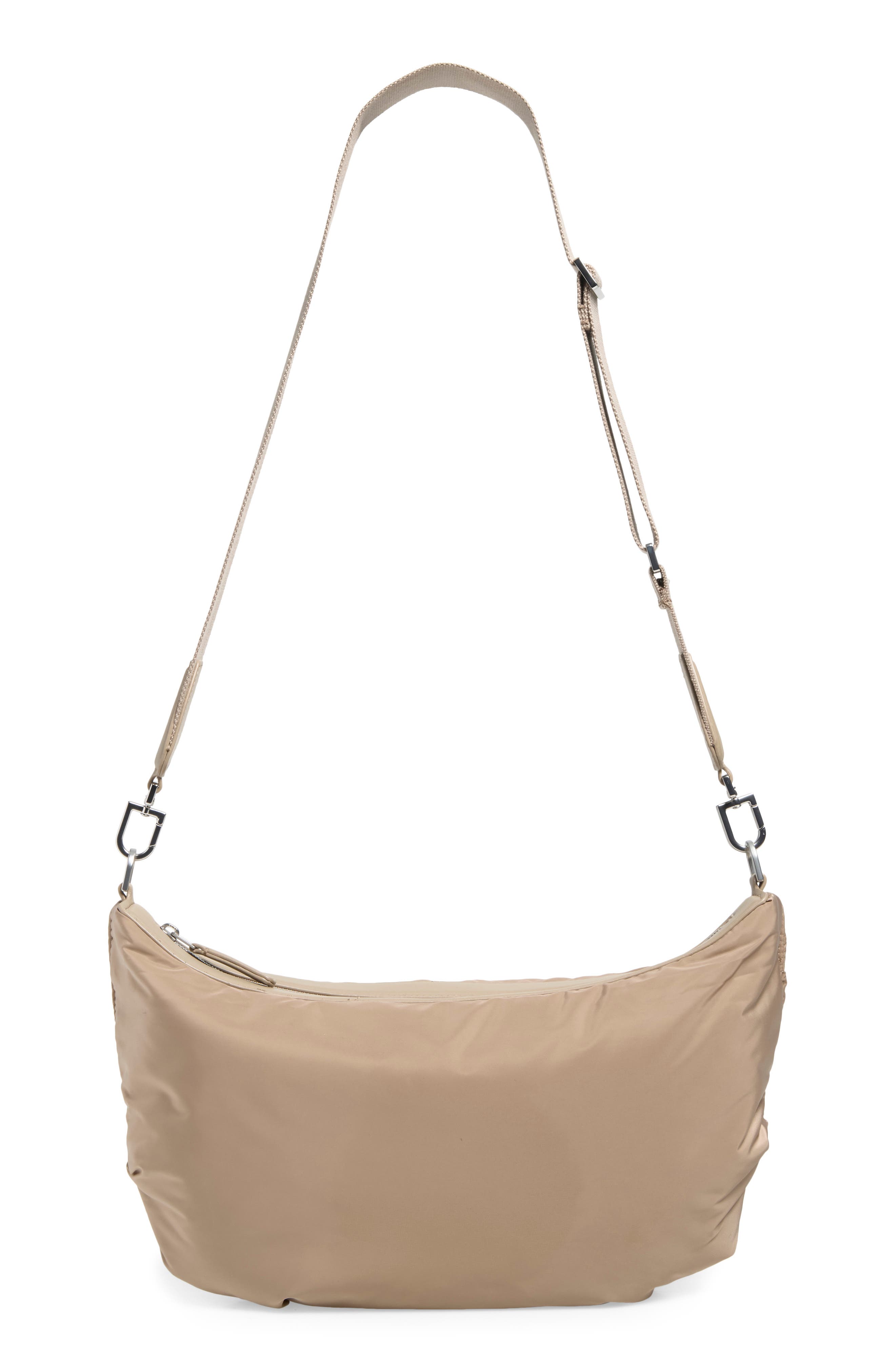 Caba Banana Crossbody Bag, Main, color, SILVER MINK BRW