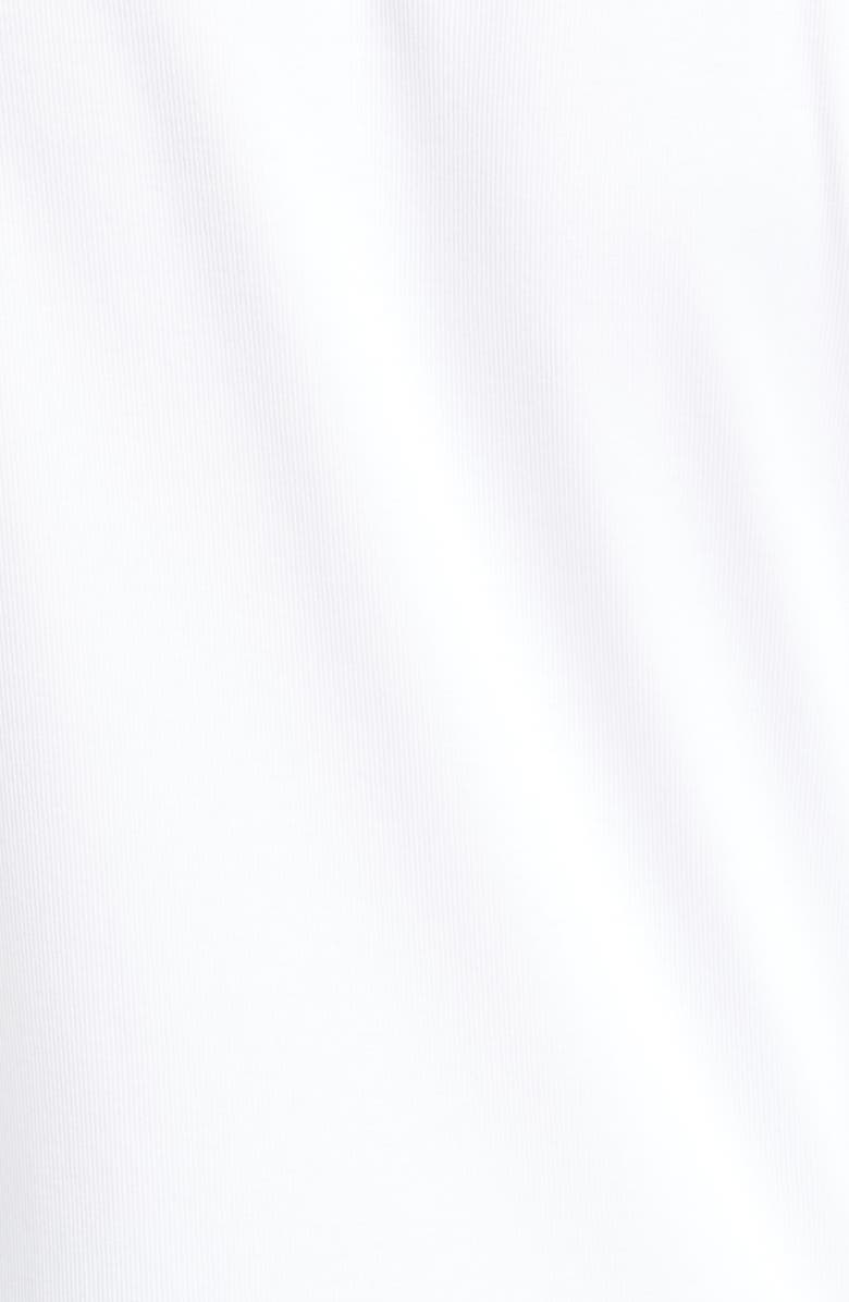 Fabiana Filippi Bead Trim V-Neck Cotton Blend Tee, Alternate, color,