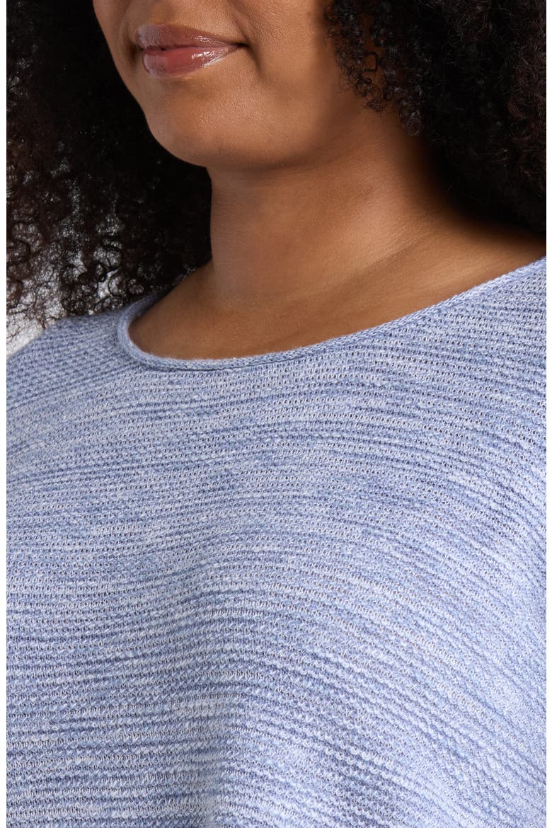 Crewneck Organic Linen & Organic Cotton Sweater, Alternate, color, HAZE