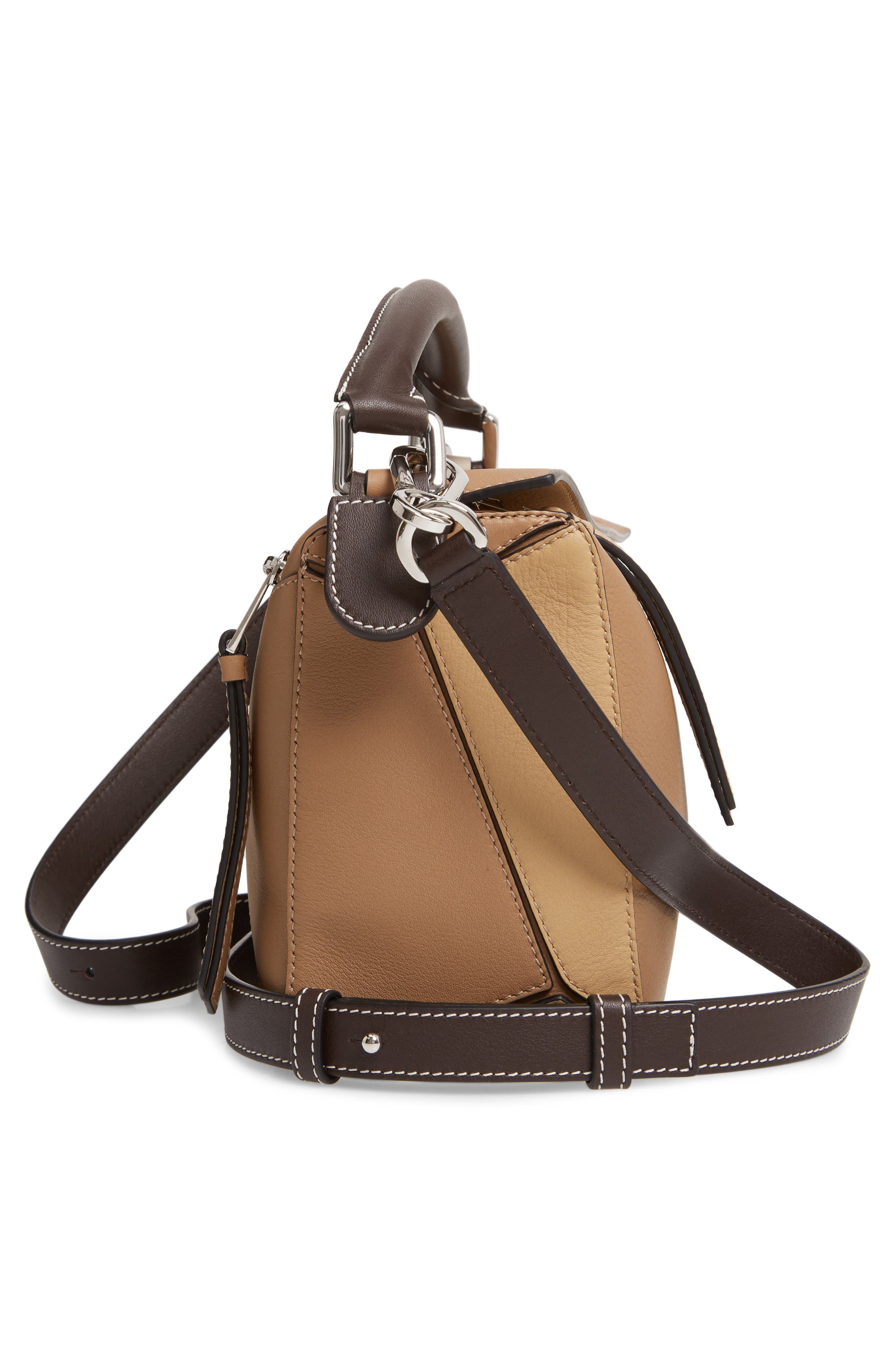 Loewe Puzzle Small Calfskin Leather Bag, Alternate, color, 