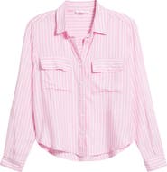 beachlunchlounge Fallon Crop Button-Up Shirt