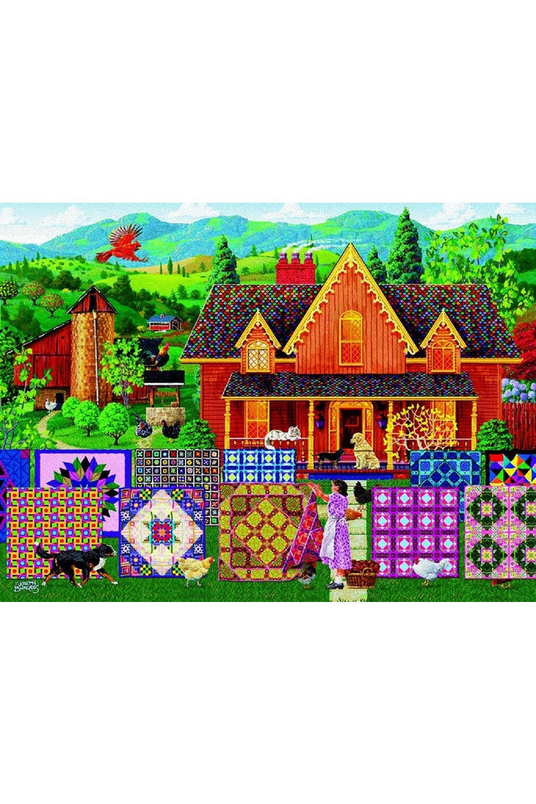 Morning Day Quilt 1000 piece Jigsaw Puzzle for Adults, Alternate, color, Multicolor